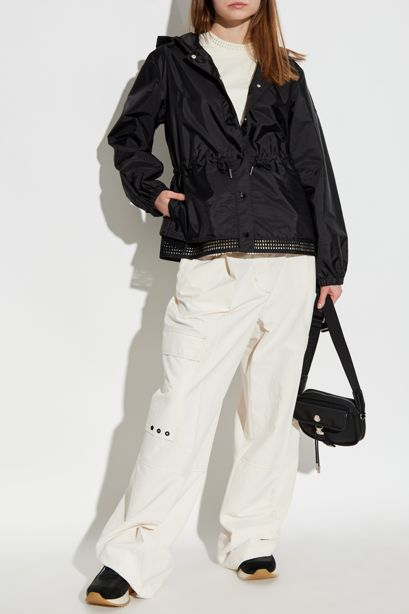 【MONCLER】ROCHEBONNE HOODED JACKET Moncler Rochebonne Hooded Drawstring Jacket | Neiman Marcus